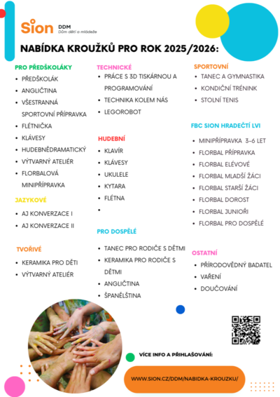 Přihlaste se k nám na kroužek – 2. pololetí