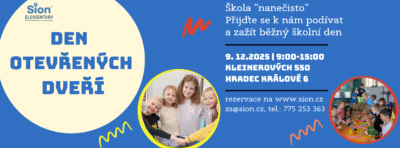 Den otevřených dveří 9. 12. od 9:00 do 15:00 hodin