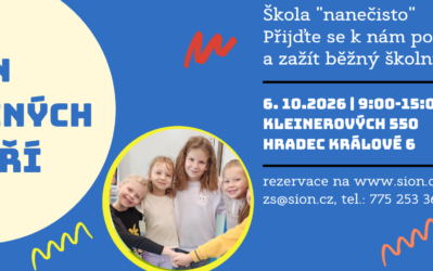 Den otevřených dveří 6. 10. od 9:00 do 15:00 hodin